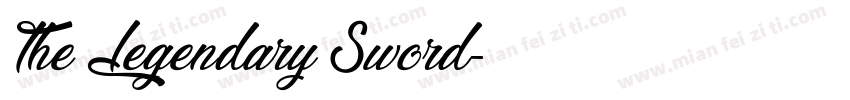 The Legendary Sword字体转换